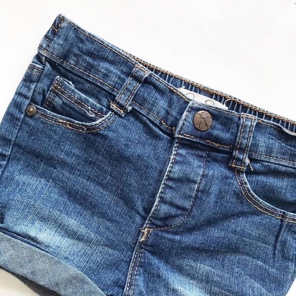 Jessica Simpson rolled denim shorts EUC 12m - Picture 2 of 4